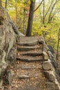 Appalacian Trail Granite Steps Royalty Free Stock Photo