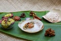 Appam with mutton stew Non-vegetarian sadhya Indian food for Onam sadya Christmas Easter celebration Kerala India Sri Lanka