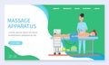 Massage Therapy Spa Procedure Landing Page Vector