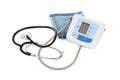 Apparatus for measuring blood pressure Royalty Free Stock Photo