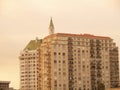 Appartment Building Against Hazey Sky Long Beach California