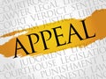 Appeal word cloud Royalty Free Stock Photo
