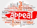 Appeal word cloud Royalty Free Stock Photo