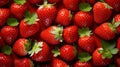 appealing composition full of strawberry, fruit background
