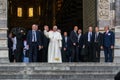 The appearance of Pope Francis official representative of the Roman Catholic Church. Royalty Free Stock Photo