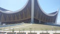 Appearance of the yard and building of the Great Mosque of West Sumatra, Padang, Indonesia