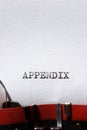 Appendix concept view