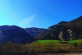 Appennino Tosco-Emiliano in Italy in a rural scene Royalty Free Stock Photo