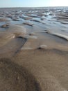 The apperance of sand on the beach at low tide Royalty Free Stock Photo