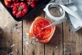 Appetizer, ajvar sauce Royalty Free Stock Photo