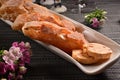 Appetizer bread cheese butter