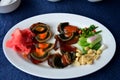 Appetizer century egg with side dish