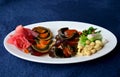 Appetizer century egg with side dish