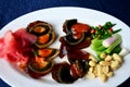 Appetizer century egg with side dish