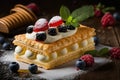 appetizer with cream on table napoleon cake pastries