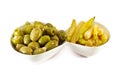 Appetizer - Olives Yellow Hot Papers and Baby Corn