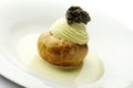 Appetizer Potato in Pastry Butter white Sparkling Wine Mousse an