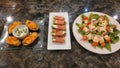 Appetizers on a counter Royalty Free Stock Photo