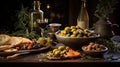 appetizers olives oil