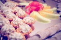 Appetizers on Silver Platter Royalty Free Stock Photo