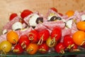 Appetizers for a wine tasting event