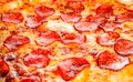 Pepperoni pizza closeup Royalty Free Stock Photo