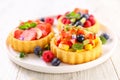 berries fruits tart dessert assorted