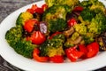 Appetizing broccoli salad