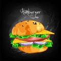 Burger Ingredients Poster