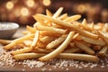 appetizing, crispy close-up fries.ai generation