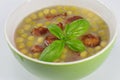 Appetizing pea soup Royalty Free Stock Photo
