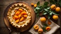 Appetizing pie homemade in traditional fruit breakfast dessert pastry food gourmet cake Royalty Free Stock Photo