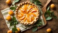 Appetizing pie homemade in traditional rustic breakfast dessert pastry food gourmet cake Royalty Free Stock Photo