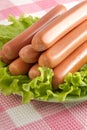 Appetizing pork sausages Royalty Free Stock Photo