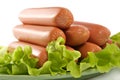 Appetizing pork sausages Royalty Free Stock Photo