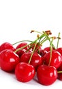 Appetizing red cherries