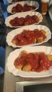 Currywurst artwork: The perfect portion Royalty Free Stock Photo