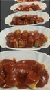 Currywurst artwork: The perfect portion Royalty Free Stock Photo