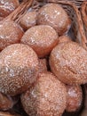 Appetizing ruddy delicious sesame buns