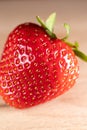 appetizing strawberry on a wooden table Royalty Free Stock Photo