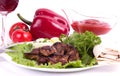 Appetizing weal kebab Royalty Free Stock Photo