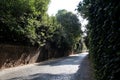 Appian Way in Rome, Italy and beautiful villas