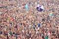 Applauding crowd at the 23rd Woodstock Festival Poland opening ceremony.