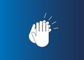 Applause, clap hands, ovation icon. Vector illustration, flat design.