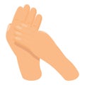 Applause handclap icon cartoon vector. Hand clap