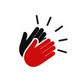 Applause icon, clapping hands, show concept Ã¢â¬â for stock Royalty Free Stock Photo