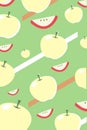 Illustration of apple background,apples illustration