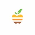 Apple Abstract Logo. Apple Fruit Icon Royalty Free Stock Photo