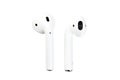 Apple airpods. Wireless sound technology. Royalty Free Stock Photo