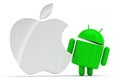 Apple and android logo